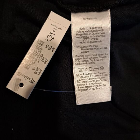Madewell Northside Vintage Tee Short Sleeve 100% Cotton Black J8526 size XS NWT - Picture 5 of 7